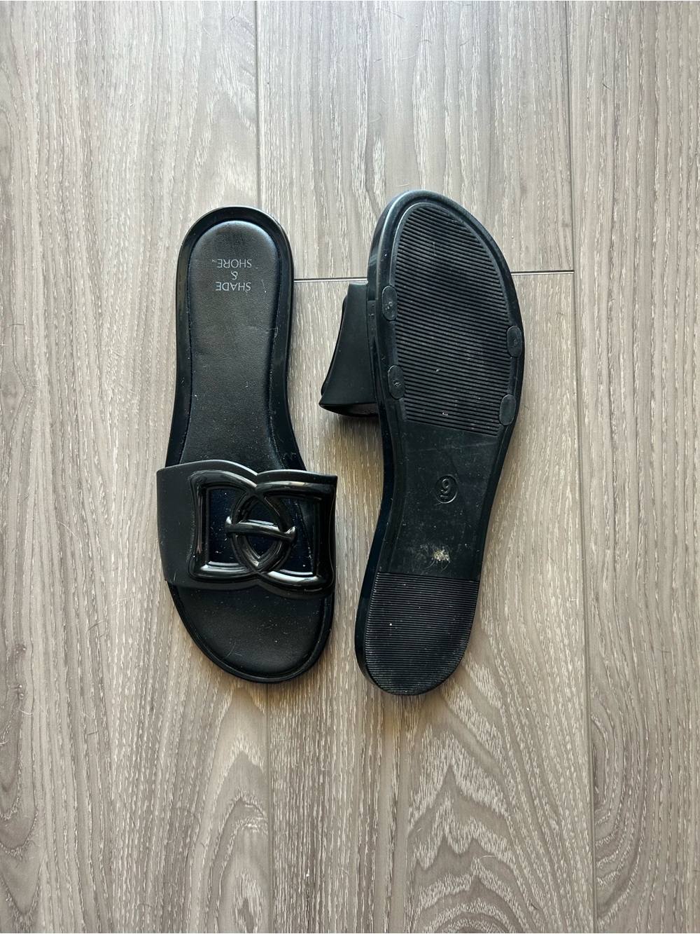 a new day Black Slide Sandals with Knotted Accent - Picture 3 of 3